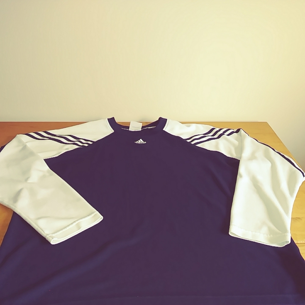 Adidas Men's LG Mesh LS'S Striped Training S